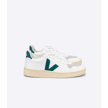 Veja V-10 CWL Men's Shoes White/Green | CA 279ZUT